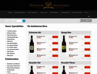 klosterbrauerei.com screenshot