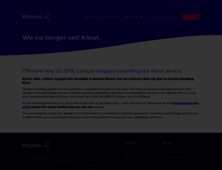 klout.com screenshot