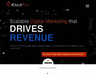 kloutfire.com screenshot