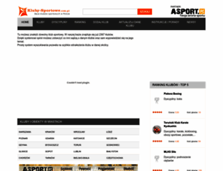 kluby-sportowe.com.pl screenshot