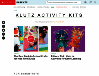 klutz.com screenshot