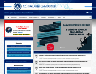 kluzem.kirklareli.edu.tr screenshot