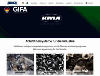 kma-filter.de screenshot