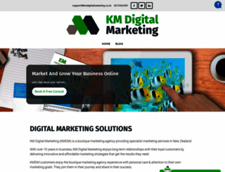 kmdigitalmarketing.co.nz screenshot
