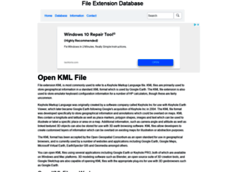 kml.extensionfile.net screenshot