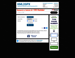 kml2gpx.com screenshot