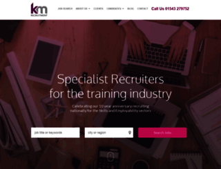 kmrecruitment.co.uk screenshot