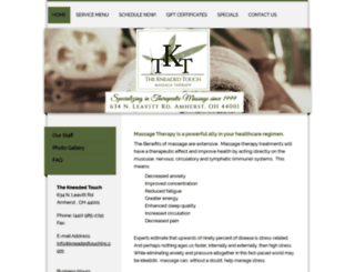 kneadedtouchinc.com screenshot