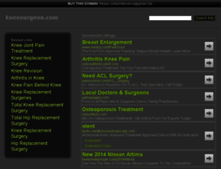 kneesurgeon.com screenshot