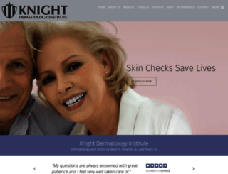 knightdermatology.com screenshot