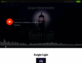 knightlight.podbean.com screenshot