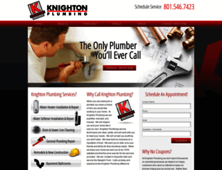 knightonplumbing.com screenshot