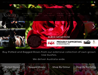 knightsroses.com.au screenshot