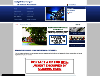 knightwicksurgery.co.uk screenshot
