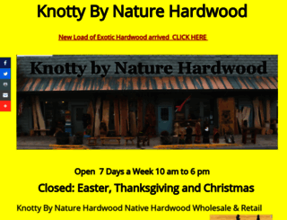 knottybynaturehardwood.com screenshot