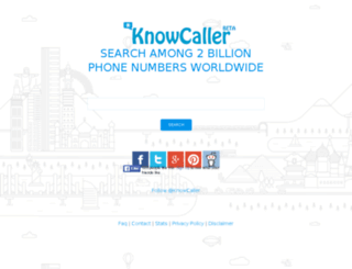 knowcaller.com screenshot