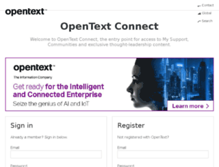 knowledge.opentext.com screenshot