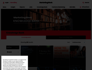 knowledgebank.marketingweek.com screenshot