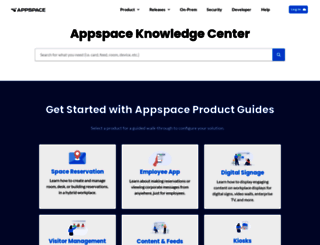 knowledgecenter.appspace.com screenshot