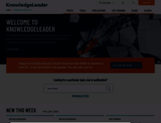 knowledgeleader.com screenshot