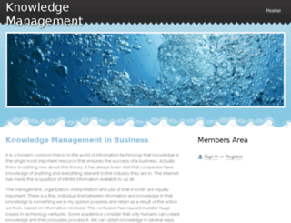knowledgemanagementinbusiness.webs.com screenshot