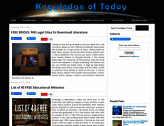 knowledgeoftoday.org screenshot