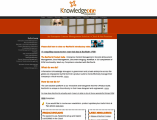 knowledgeonecorp.com screenshot