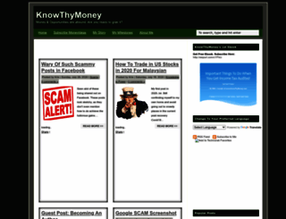 knowthymoney.com screenshot