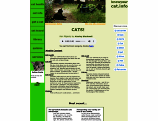 knowyourcat.info screenshot