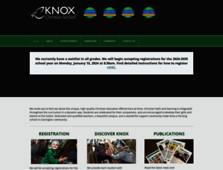 knoxchristian.com screenshot