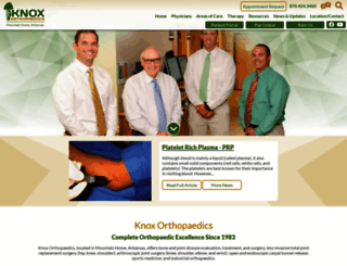 knoxorthopaedics.com screenshot