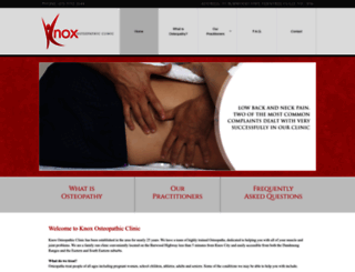 knoxosteopathicclinic.com.au screenshot