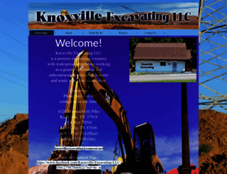 knoxvilleexcavating.com screenshot