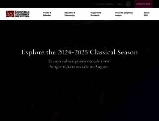 knoxvillesymphony.com screenshot