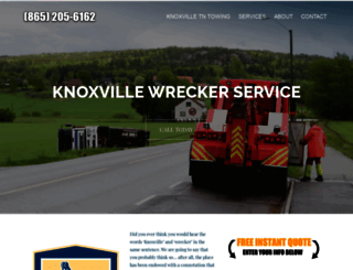 knoxvillewreckerservice.com screenshot