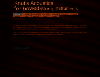 knutsacoustics.com screenshot