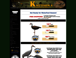 knutsondecoys.com screenshot
