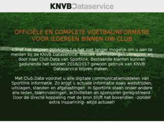 knvbdataservice.nl screenshot