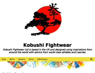 kobushifightwear.wordpress.com screenshot