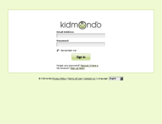 kocababy.kidmondo.com screenshot