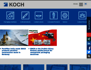 koch-blister.com screenshot