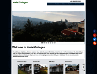 kodaicottages.com screenshot