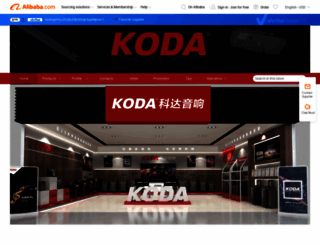 kodaspeaker.en.alibaba.com screenshot