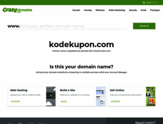 kodekupon.com screenshot