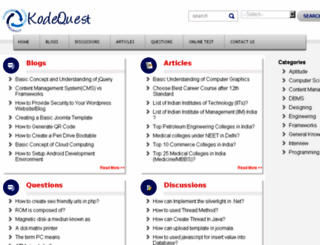 kodequest.com screenshot