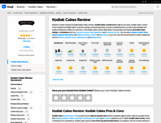 kodiakcakes.knoji.com screenshot