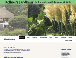 koellners-landhaus.de screenshot