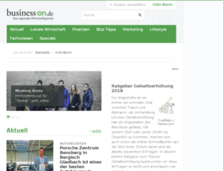 koeln-bonn.business-on.de screenshot
