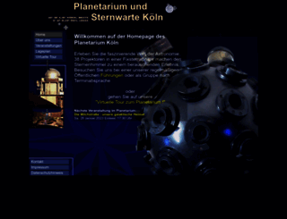 koelner-planetarium.de screenshot