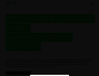 koelnerjournalistenschule.de screenshot